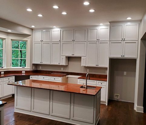 Rice Furniture & Design Center | custom designed white wooden cabinets and drawers in a new kitchen Rice Furniture & Design Center | custom designed white wooden cabinets and drawers in a new kitchen