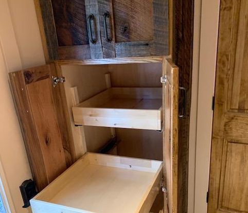 Rice Furniture & Design Center | Design Center custom rustic wood cabinets with shelves Rice Furniture & Design Center | Design Center custom rustic wood cabinets with shelves
